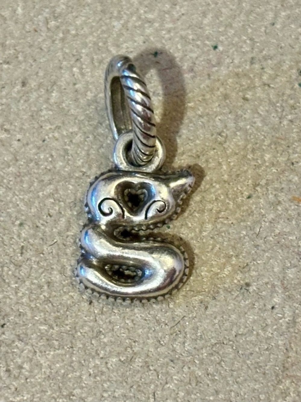 🆕Listing! Brighton Alphabet Collection letter g Silver initial charm Retired